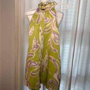 Green and Purple short jumpsuit Emilio Pucci